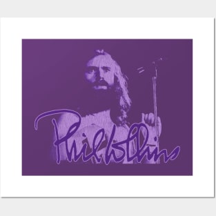 Phil Collins Singing Fan Art Purple Posters and Art